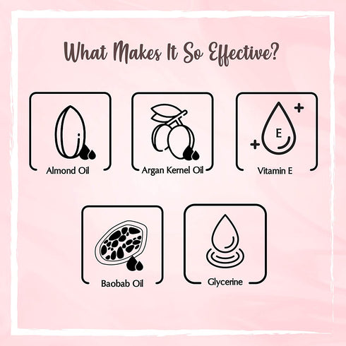 the beauty co Argan and Baobab Hair Oil Serum For Frizzy Hair